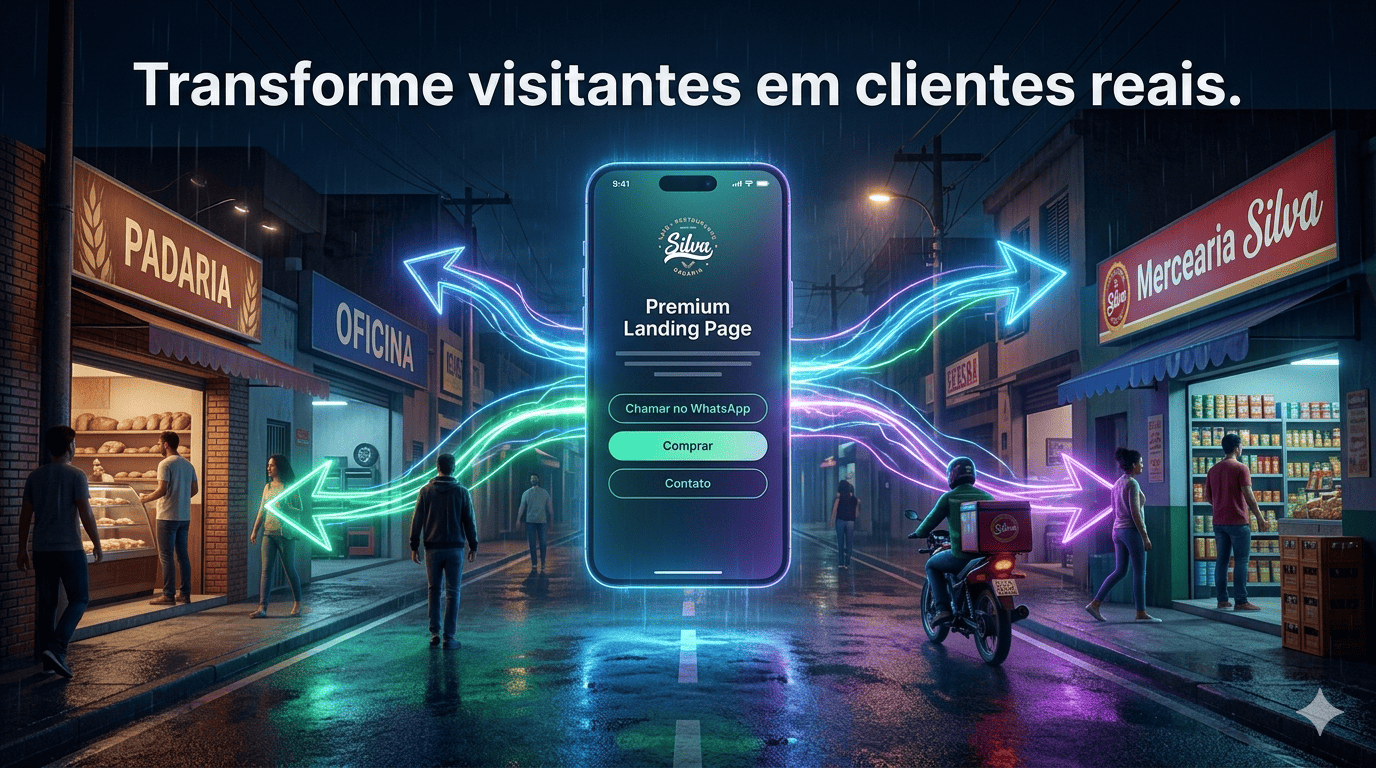 Você receberá uma landing page focada em conversão para promover serviços e gerar mais leads.